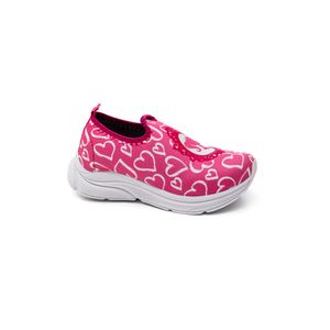 Tênis Botinho Casual Infantil Menina Slip-On Bt805f Rosa