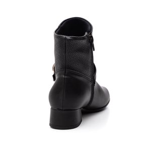 Bota Piccadilly Cano Médio Feminina Salto Baixo 145057 Preto