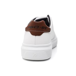 Tênis Pegada Casual Masculino Em Microfibra 172103-01 Branco
