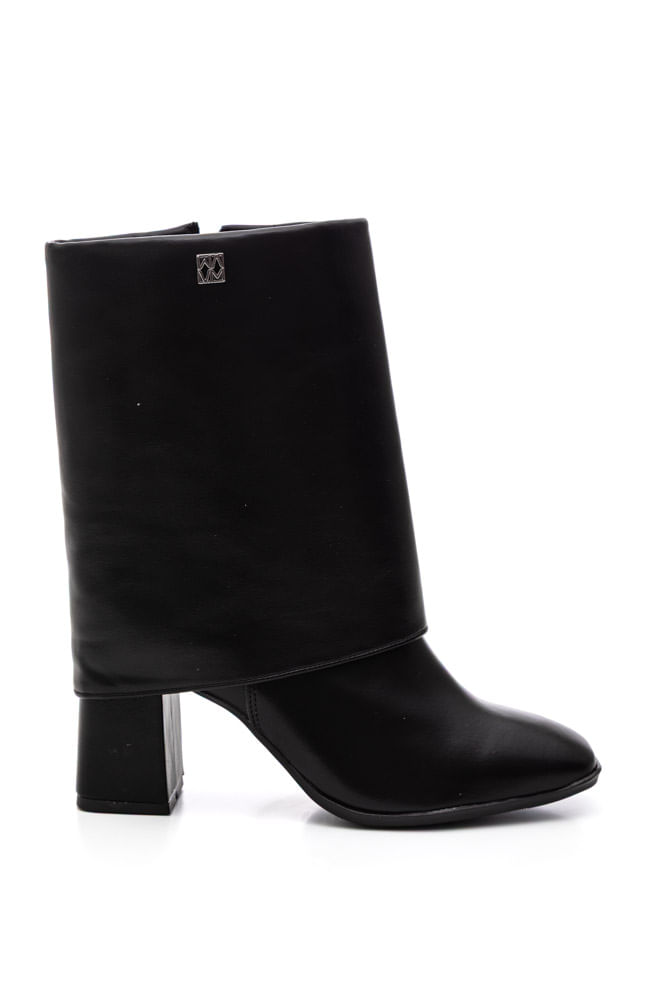 Bota Via Marte Lapela Feminina Napa 248-005-01 Preto