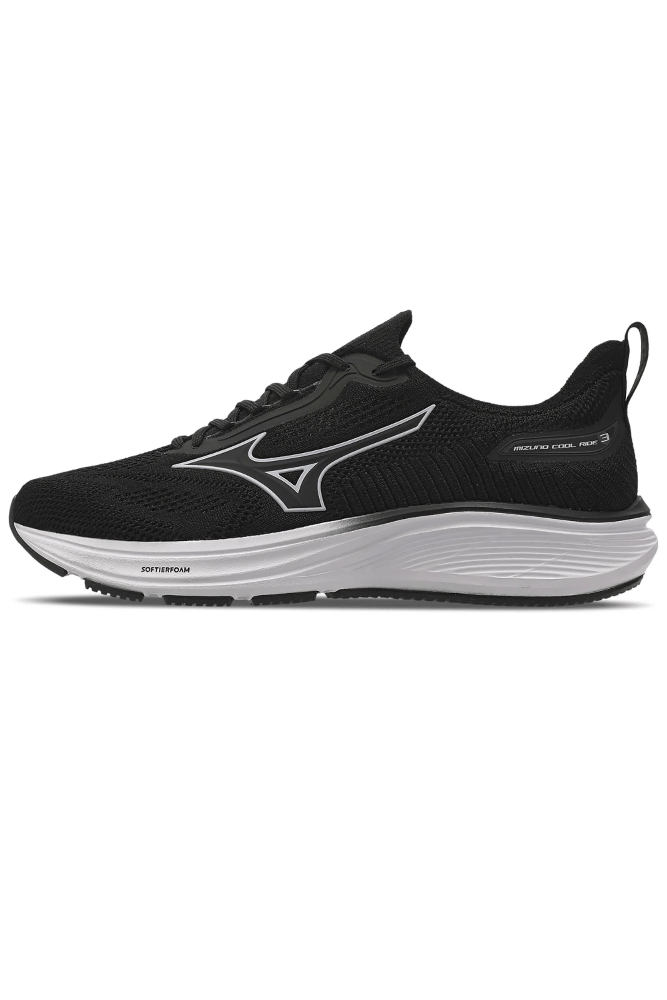 RIKO　黒　38 Tênis Mizuno Cool Ride 3 Unissex Corrida Preto