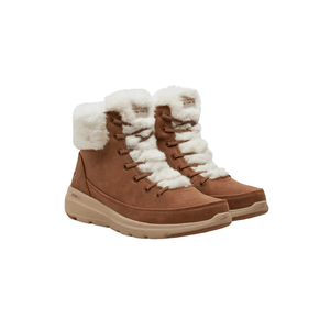 Bota Skechers Go Walk Glacial Ultra Feminina Com Scotchgard 144202 Marrom