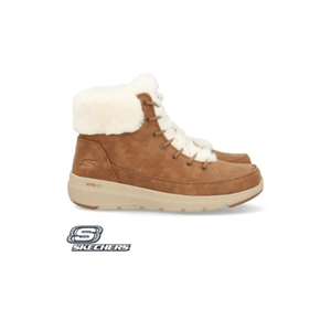 Bota Skechers Go Walk Glacial Ultra Feminina Com Scotchgard 144202 Marrom