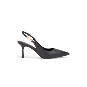 Sapato Santa Lolla Scarpin Slingback Feminino Couro 06d1.49eb.0345 Preto
