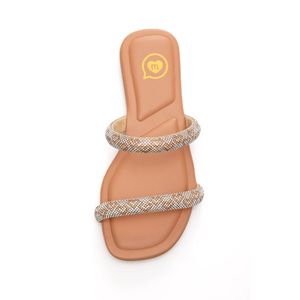 Chinelo Molekinha Rasteirinha Juvenil Menina Coração 2354.108 Nude