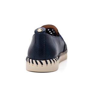 Tênis Bottero Slip On Feminino Couro 369501 Marinho