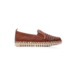 Tênis Bottero Slip On Feminino Couro 369501 Caramelo