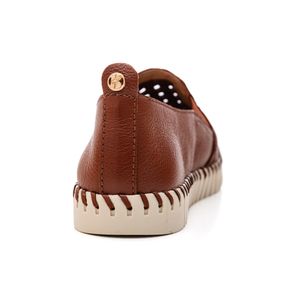 Tênis Bottero Slip On Feminino Couro 369501 Caramelo