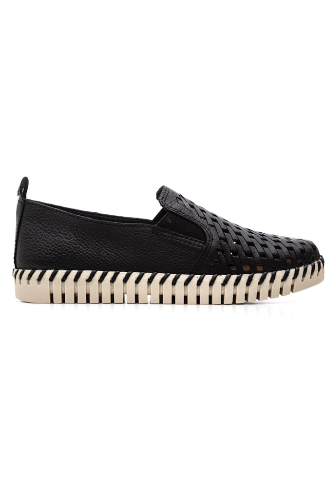 Tenis-Bottero-Slip-On-Feminino-Couro-369501-Preto