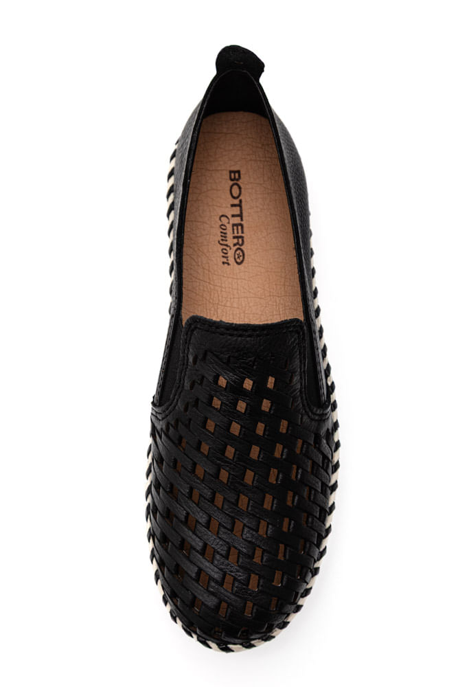 Tenis-Bottero-Slip-On-Feminino-Couro-369501-Preto