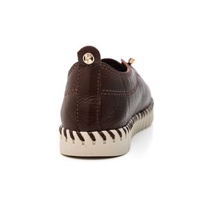 Tênis Bottero Confort Twister Feminino Couro 369504 Marrom