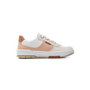 Tênis Pegada Casual Feminino Em Couro 212608-02 Multicolorido