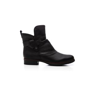 Bota Bottero Cano Baixo Feminina Couro Burnish 361723 Preto