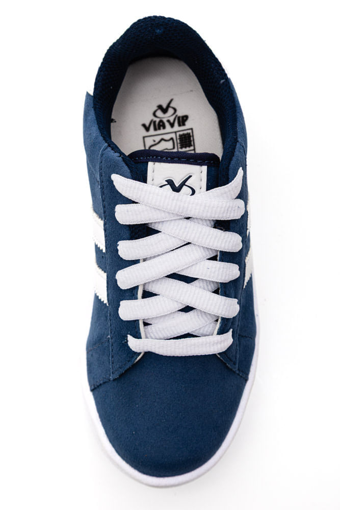 Tenis-Via-Vip-Juvenil-Menino-Camurca-Vv4511-Azul