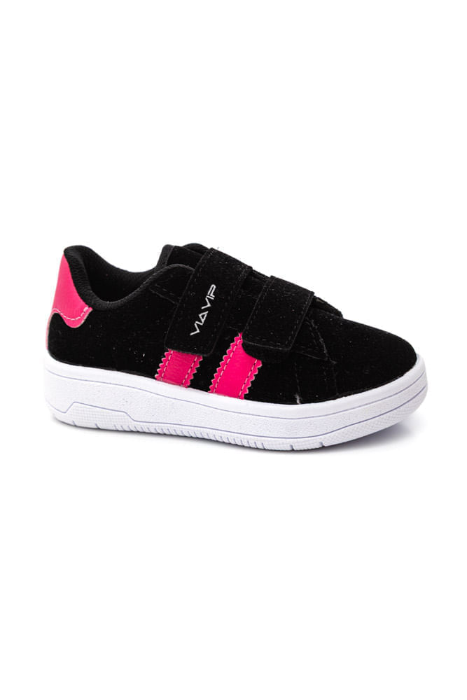 Tenis-Via-Vip-Casual-Infantil-Menina-Velcro-Vv2602f-Preto
