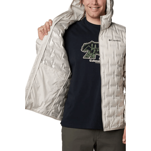 Jaqueta Columbia Down Masculina Delta Ridge Ii Com Capuz Off-White