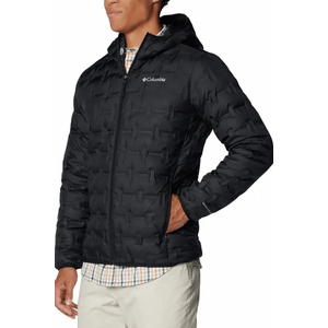 Jaqueta Columbia Down Masculina Delta Ridge Ii Com Capuz Preto