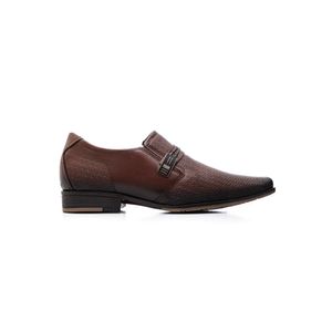 Sapato Pegada Social Masculino Em Couro 125808-02 Castanho
