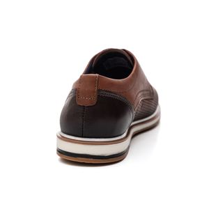 Sapato Pegada Casual Masculino Couro 125113-02 Castanho