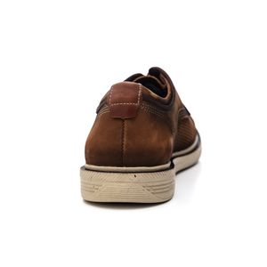 Sapato Pegada Casual Masculino Couro 126113-07 Marrom