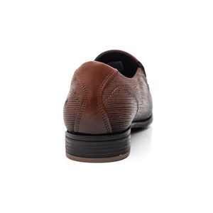 Sapato Social Pegada Masculino Slim Em Couro 125806-02 Marrom