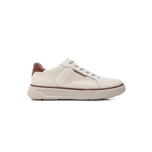 Tênis Casual Pegada Masculino Em Couro 110933-04 Off-White