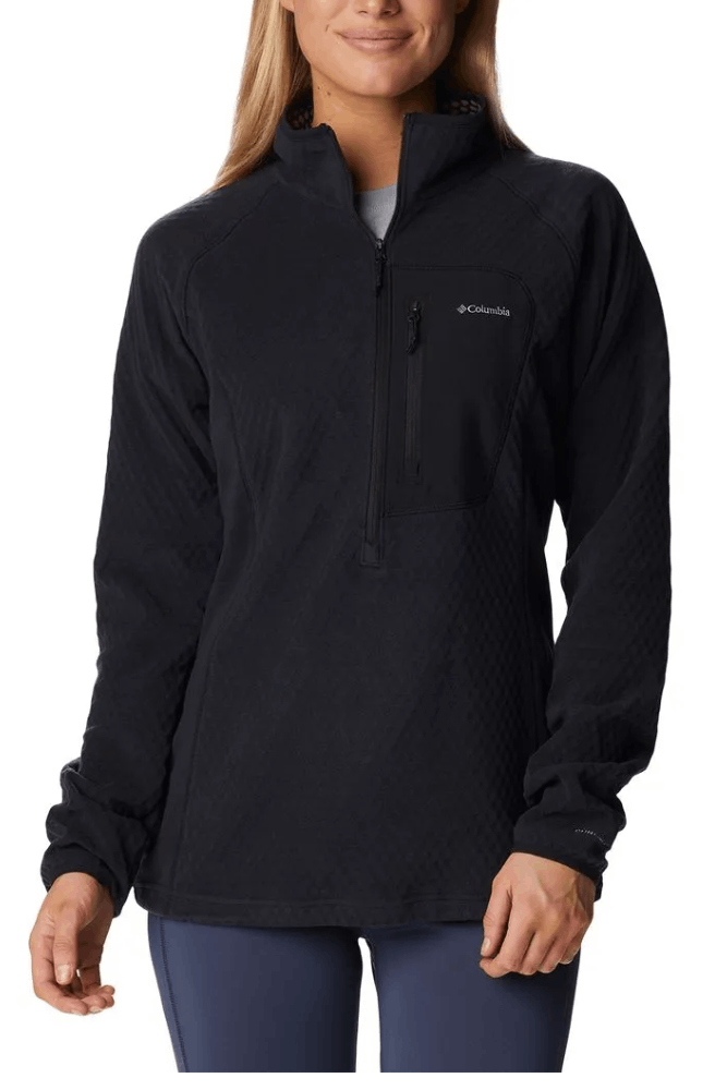 Blusão Columbia Fleece Feminino Outdoor Tracks 2016041 Preto