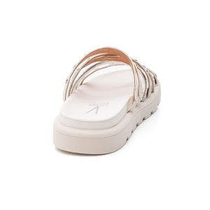 Chinelo Vizzano Rasteiro Feminino Adornos Metálicos 6510.112.27850 Off-White