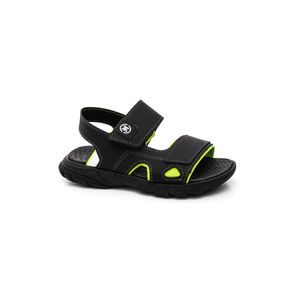 Sandália Molekinho Juvenil Menino Velcro 2424.208 Preto