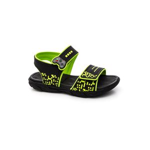 Sandália Molekinho Juvenil Menino Velcro 2400.174.29841new Preto