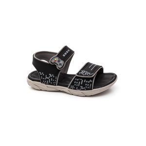 Sandália Molekinho Juvenil Menino Velcro 2400.174.29841 Preto