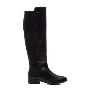 Bota Via Marte Montaria Feminina Cano Longo 085-006-01 Preto