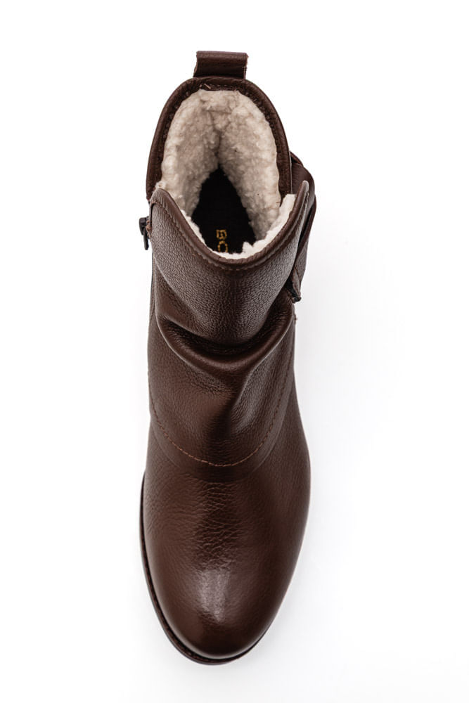 Bota-Bottero-Cano-Baixo-Feminina-Couro-Burnish-361723-Marrom