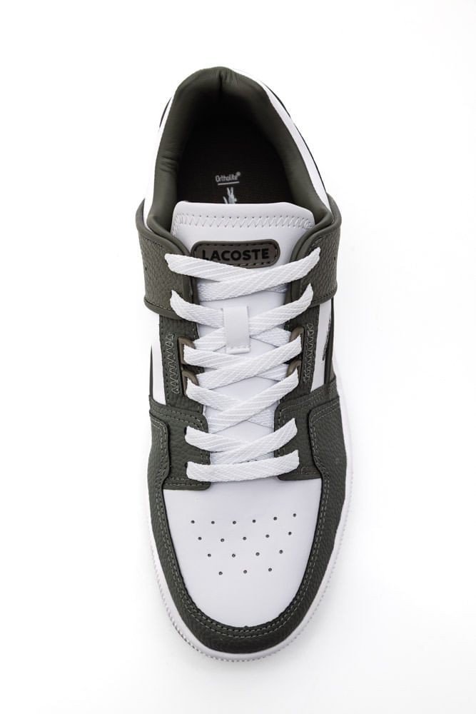 【cott】 Tênis Lacoste Court Cage Masculino Couro 46sma0044br2h4 Branco