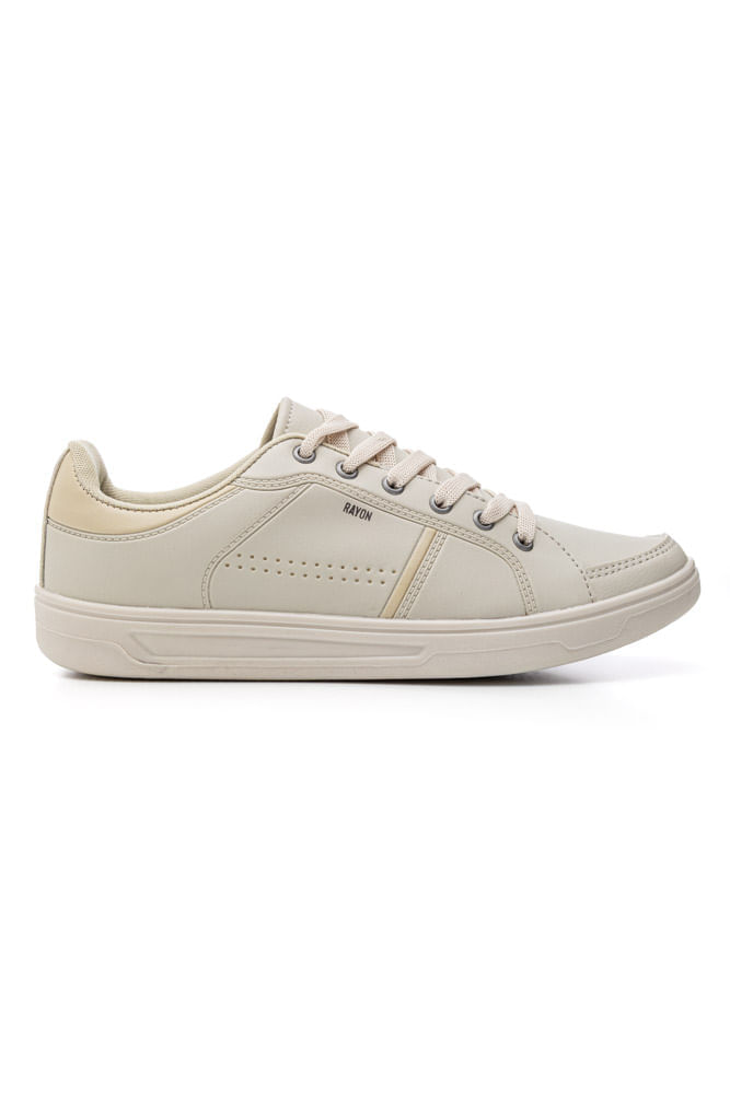 Sapatênis Rayon Casual Masculino Napa R1702 Bege
