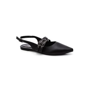 Sapatilha Chá De Mel Slingback Feminina Bico Fino 3320np Preto