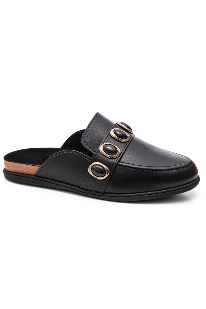 Sapatilha Moleca Mule Feminino Napa 5826.104 Preto