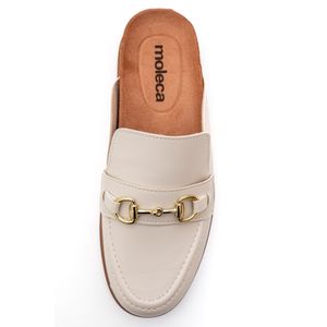 Sapatilha Moleca Mule Feminino Napa 5826.101 Off-White