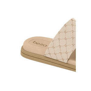 Chinelo Beira Rio Rasteira Feminino Adorno Metálico 8513.116 Off-White
