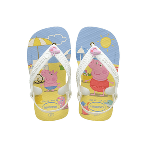 Chinelo Havaianas Bebe Peppa Pig Elástico 9256 Amarelo