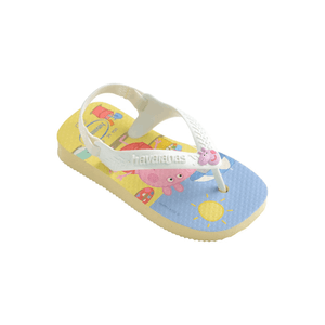 Chinelo Havaianas Bebe Peppa Pig Elástico 9256 Amarelo