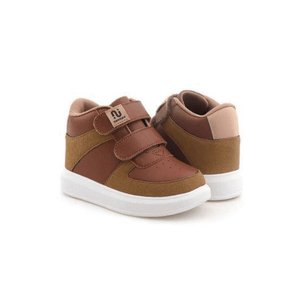 Tênis Novopé Casual Infantil Menino Velcro 98001403-3568 Caramelo