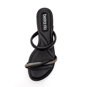 Chinelo Rasteira Beira Rio Feminino Napa 8263.982 Preto
