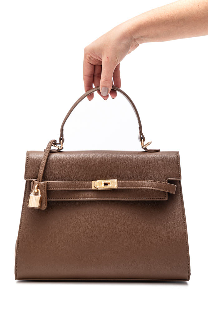 Bolsa Via Marte Tote Bag Feminina Transversal B1-205-01 Marrom
