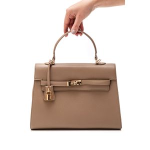 Bolsa Via Marte Tote Bag Feminina Transversal B1-205-01 Bege