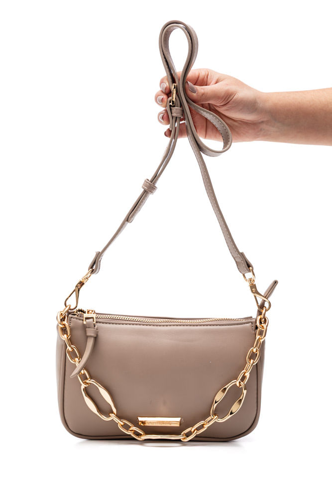 Bolsa Via Marte Feminina Crossbody B1-216-01 Bege