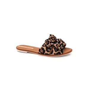 Chinelo Rasteira Feminino Estampa Floral Duplo Laço Moleca 5297.424 Animal Print