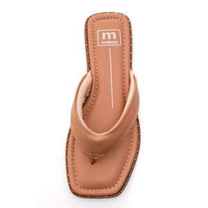 Chinelo Moleca Rasteira Feminina Bico Quadrado 5547.101 Nude