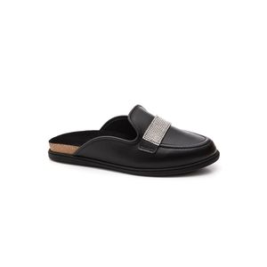 Sapatilha Beira Rio Mule Feminina Strass 4317.101 Preto