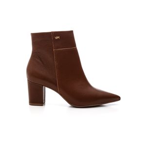 Bota Via Marte Casual Feminina Em Couro 236-006-01 Castanho